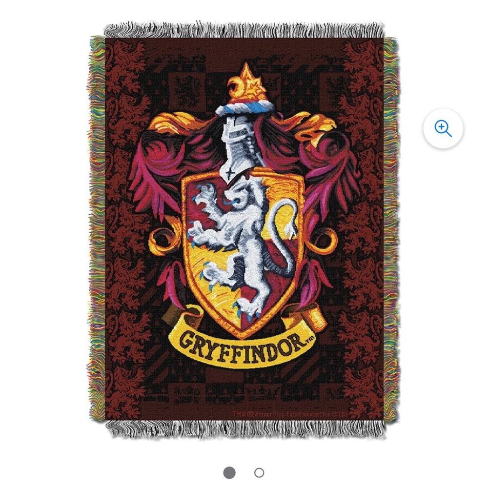 Warner Bros. Gryffindor Crest Throw Blanket - Red, Gold, Black